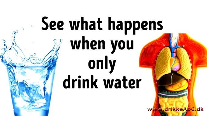 Hvad ville der ske, hvis du udskifter alle drinks med vand?