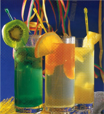 Kiwi-drink, Grapefrugt Special og Ananasdrøm