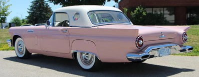 57 T-Bird with Hawaiian License Plates