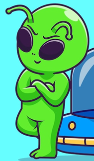 A Little Green Man From Mars