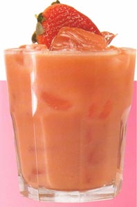 Jordbæryoghurt-smoothie
