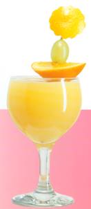 Boblende citrusjuice