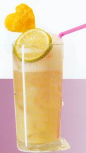 Citron, lime og ingefær cocktail
